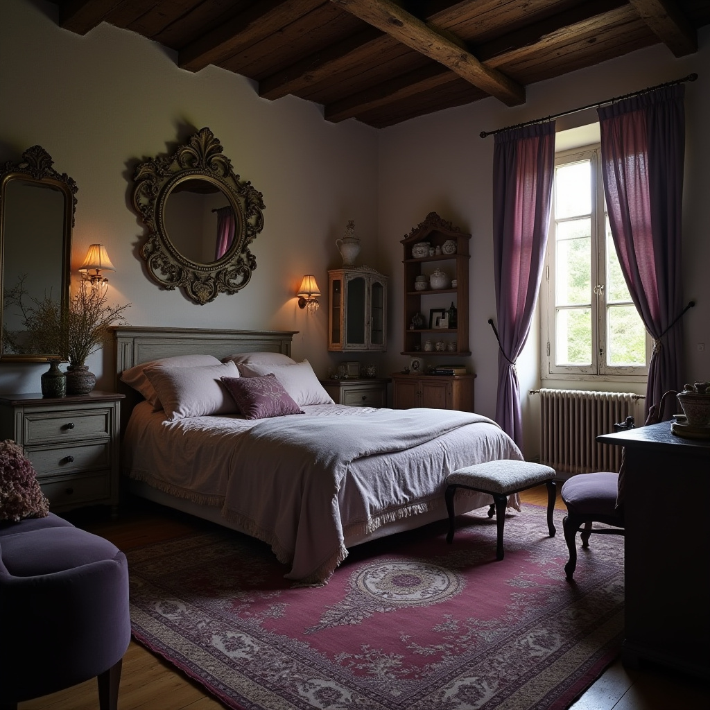 dark boho bedroom 31
