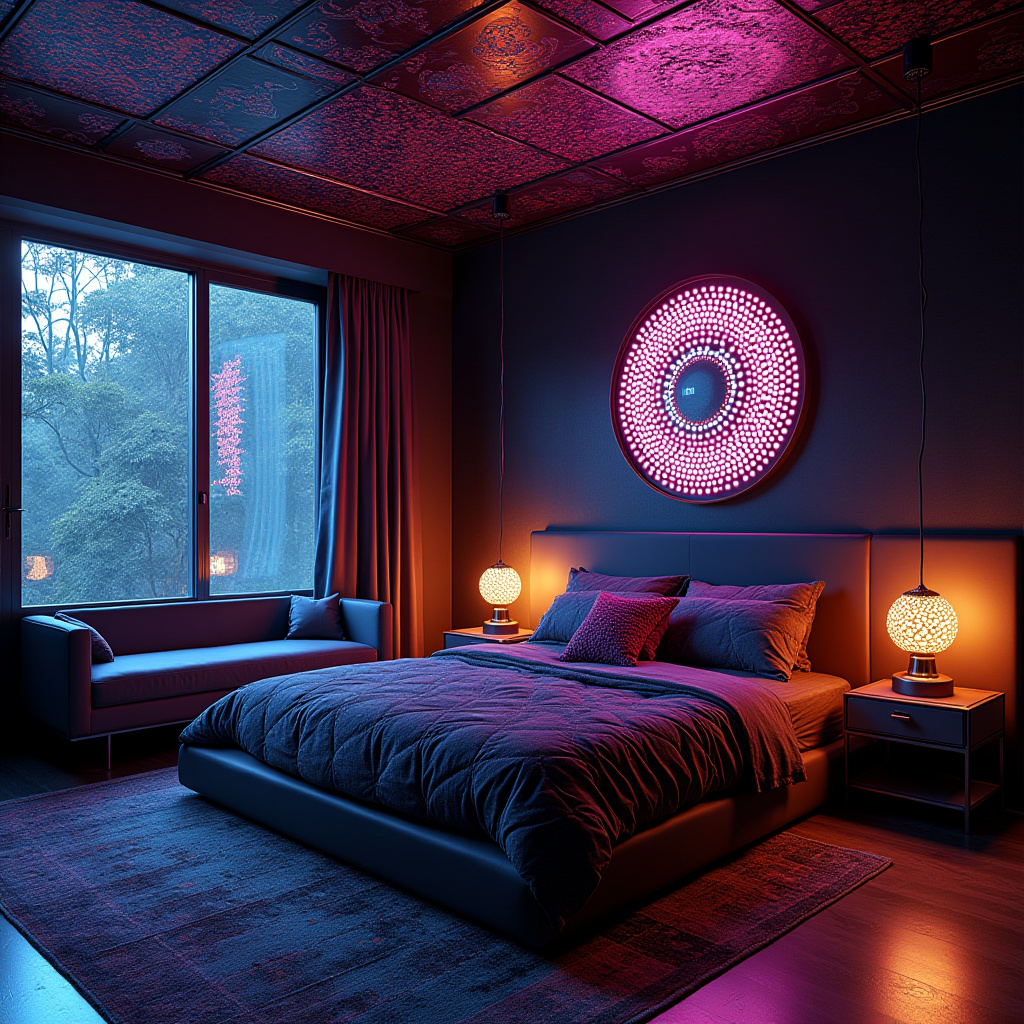 dark boho bedroom 37