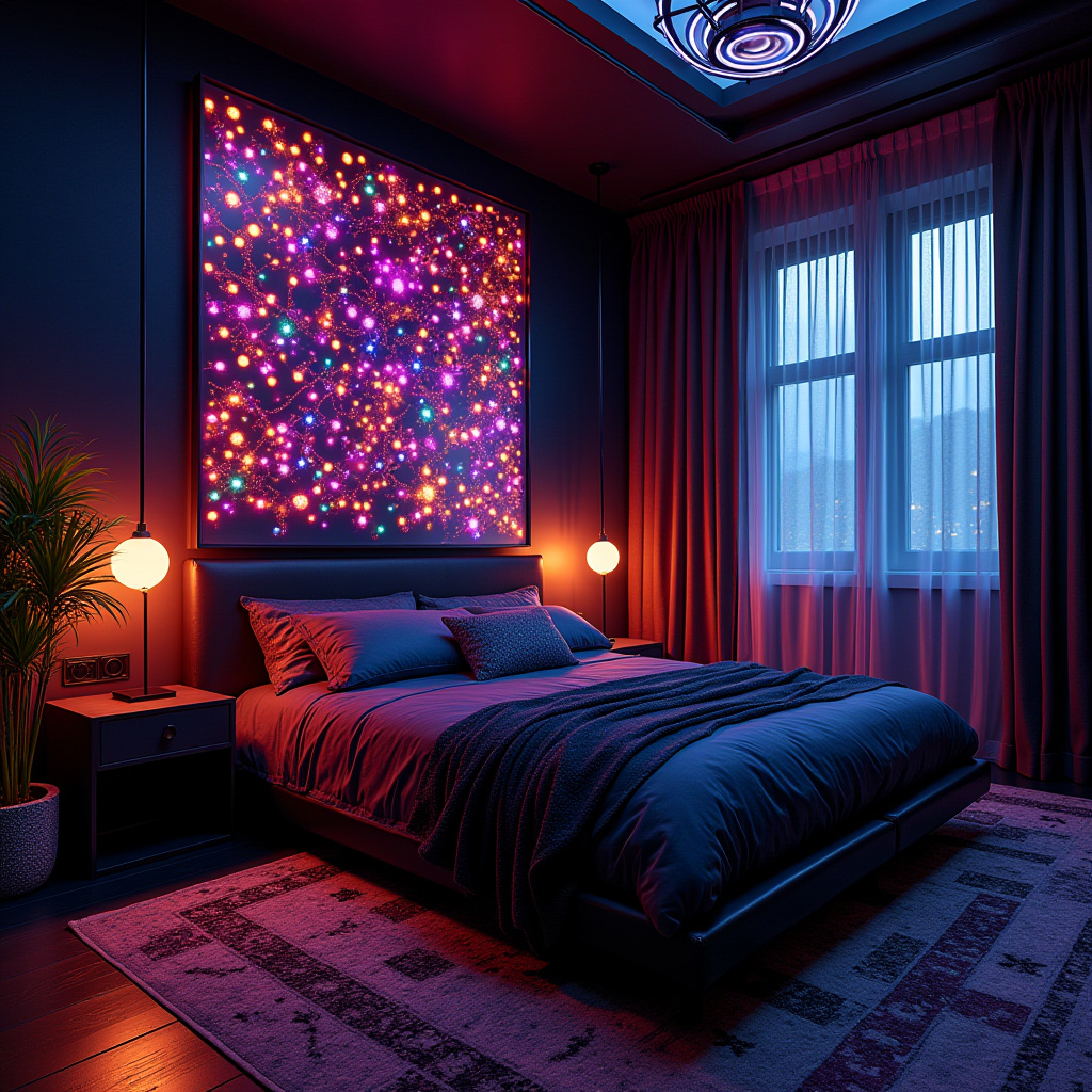 dark boho bedroom 38
