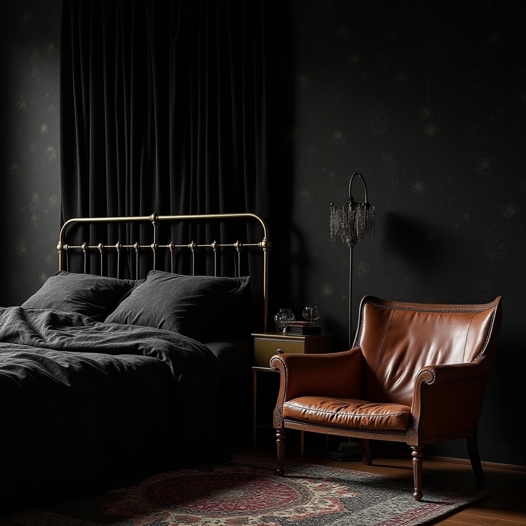 dark boho bedroom 5