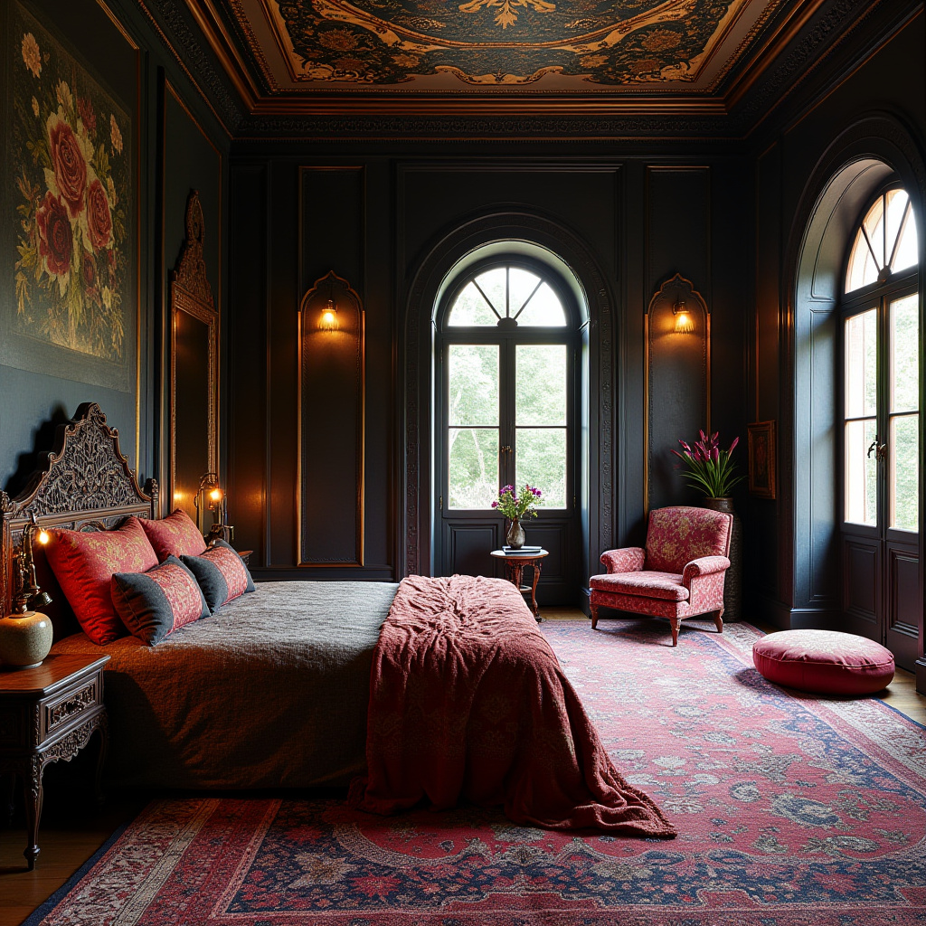 dark boho bedroom 7