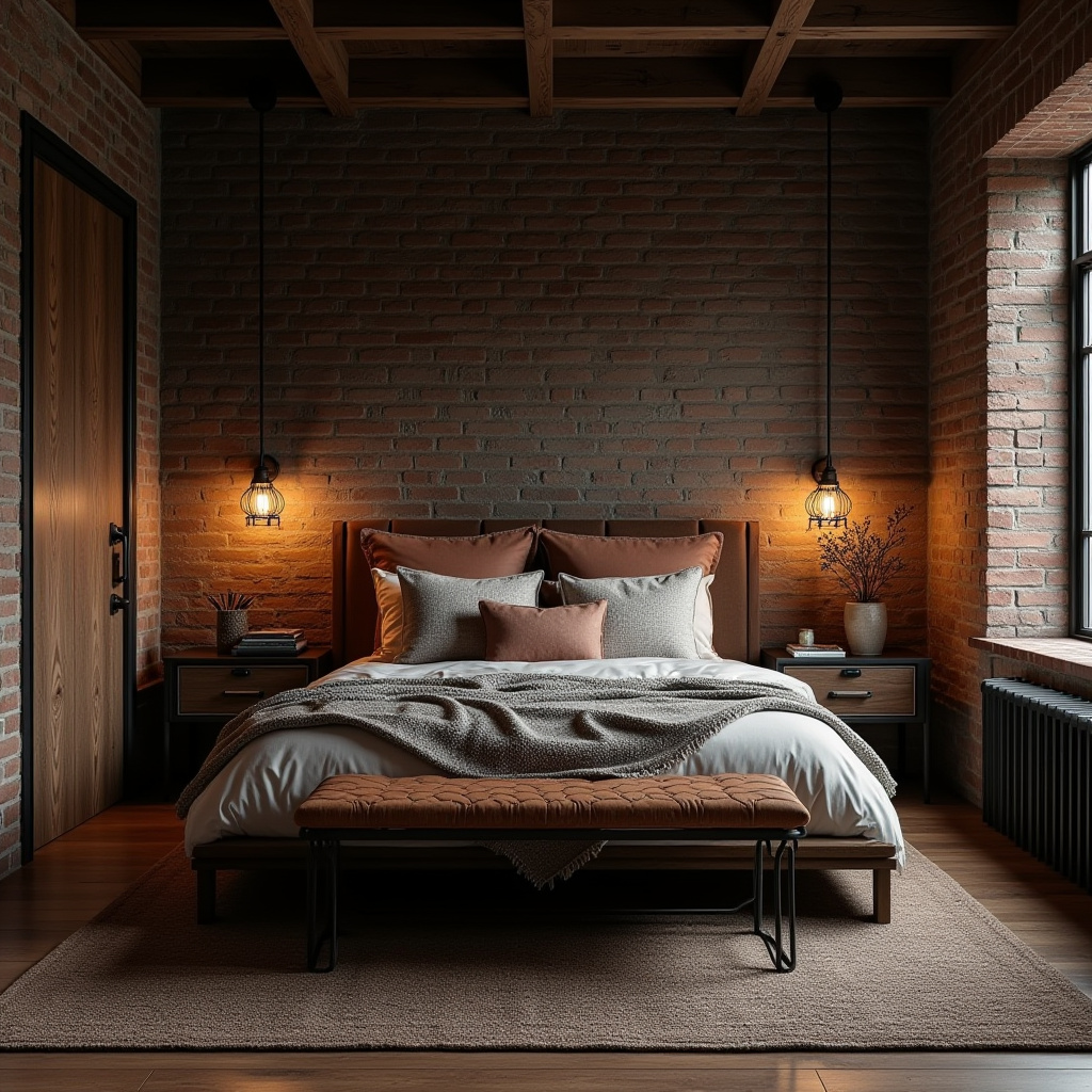 dark boho bedroom 9