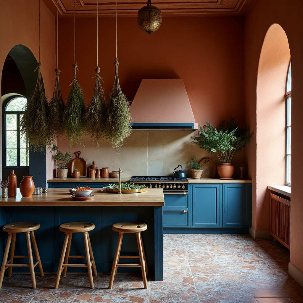 dark boho kitchen 10