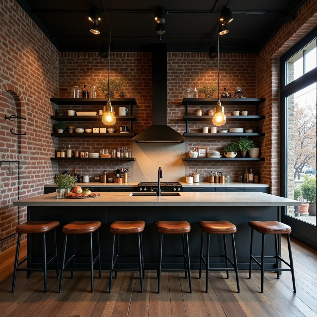 dark boho kitchen ideas 11