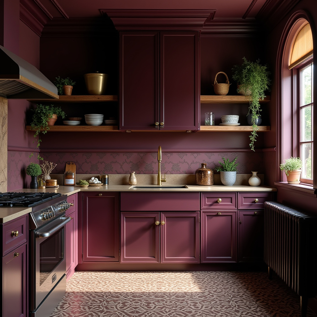 dark boho kitchen ideas 20