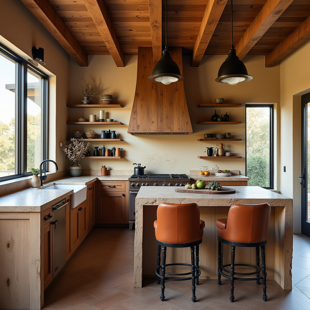 dark boho kitchen ideas 22