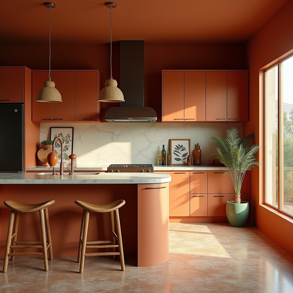 dark boho kitchen ideas 32