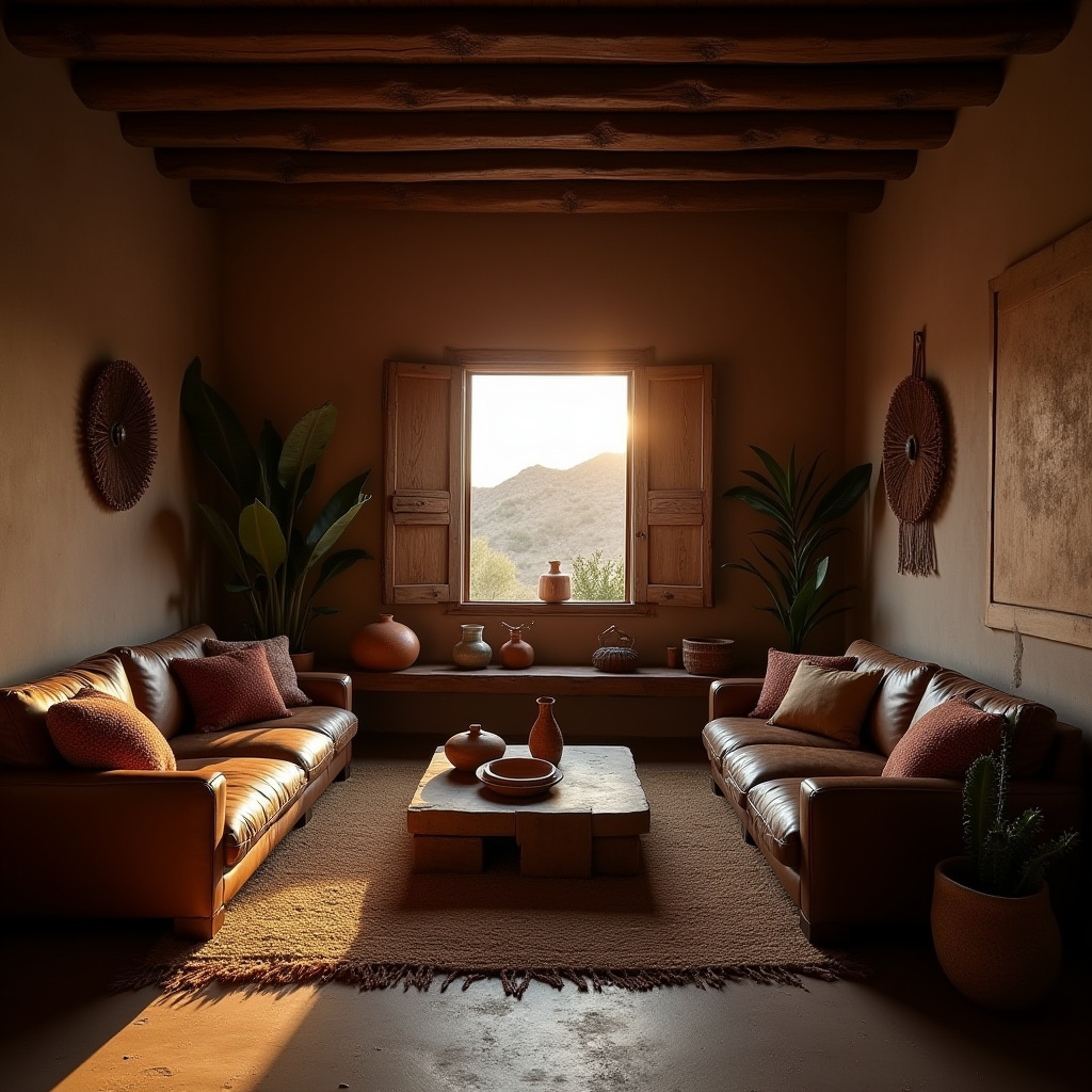 dark boho living room 13