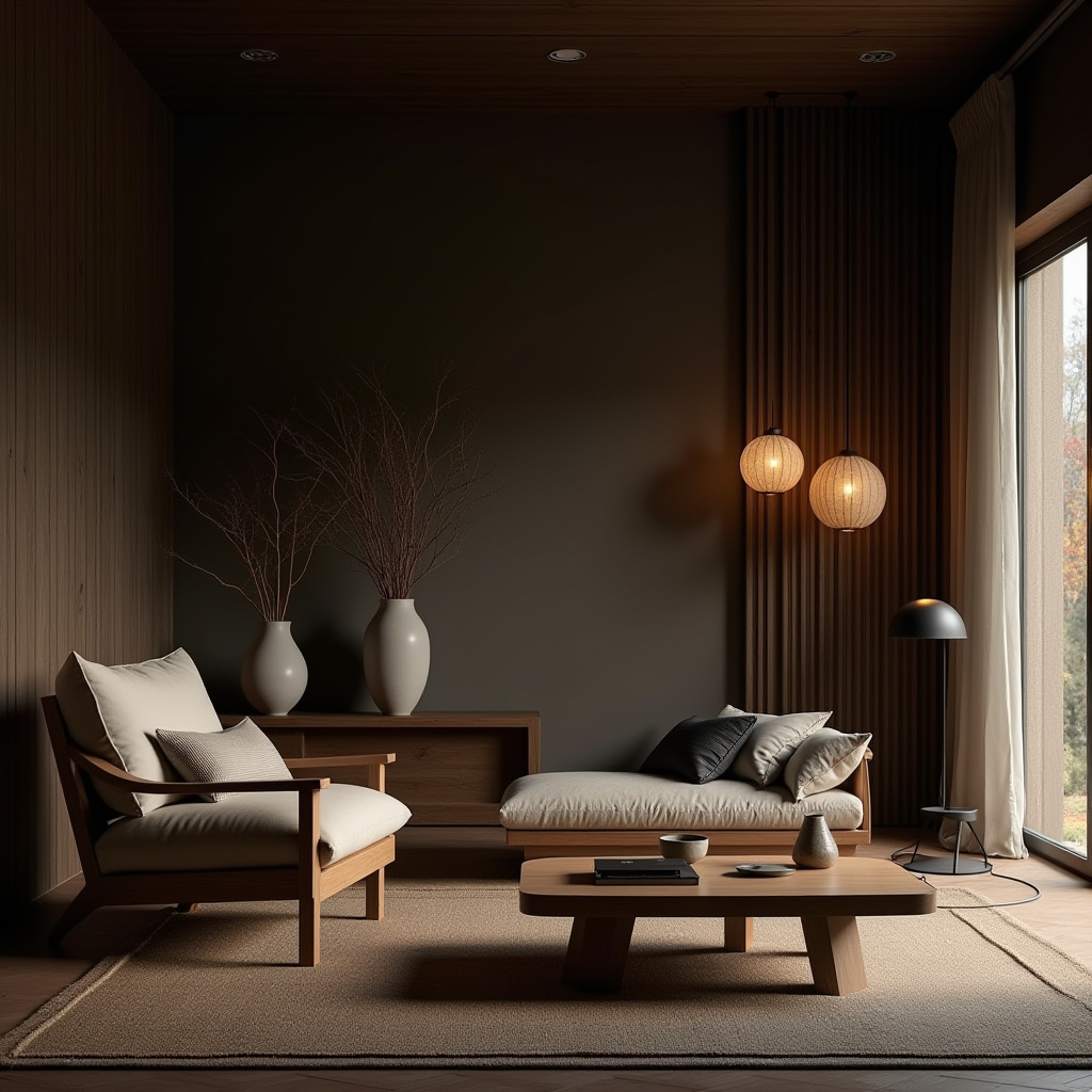 dark boho living room 28