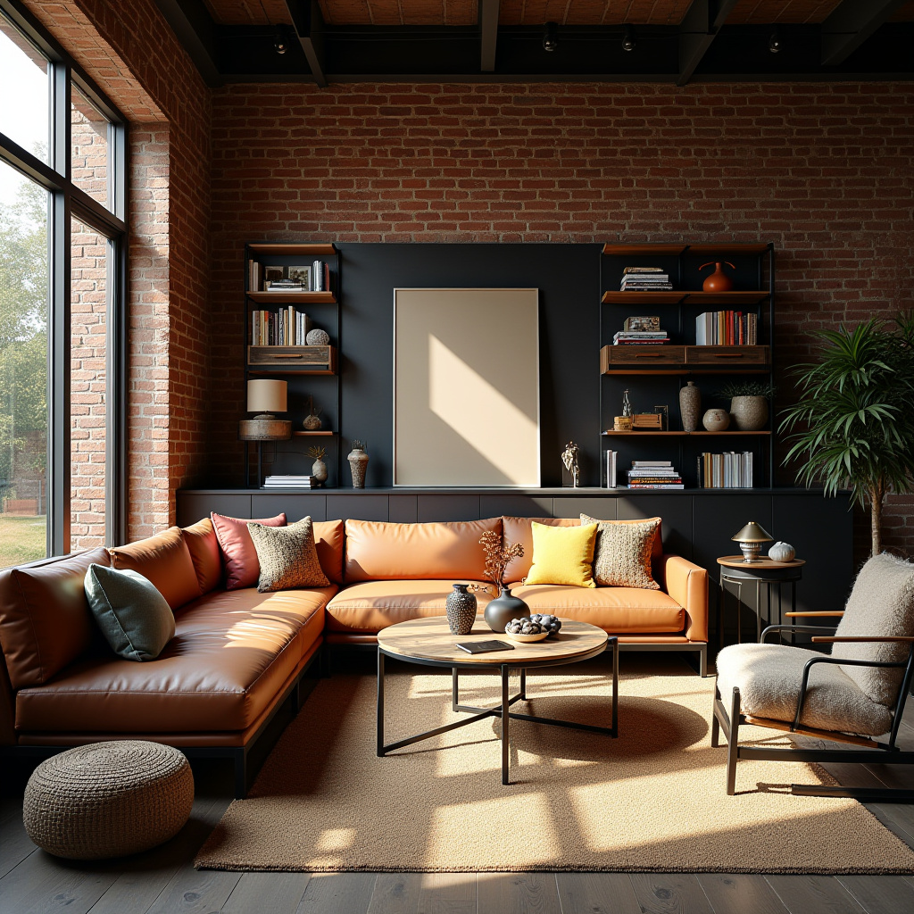 dark boho living room 8