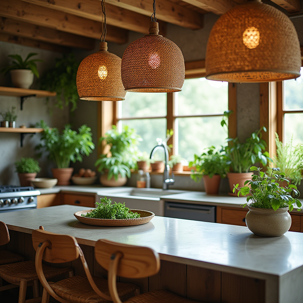 earthy boho kitchen 10
