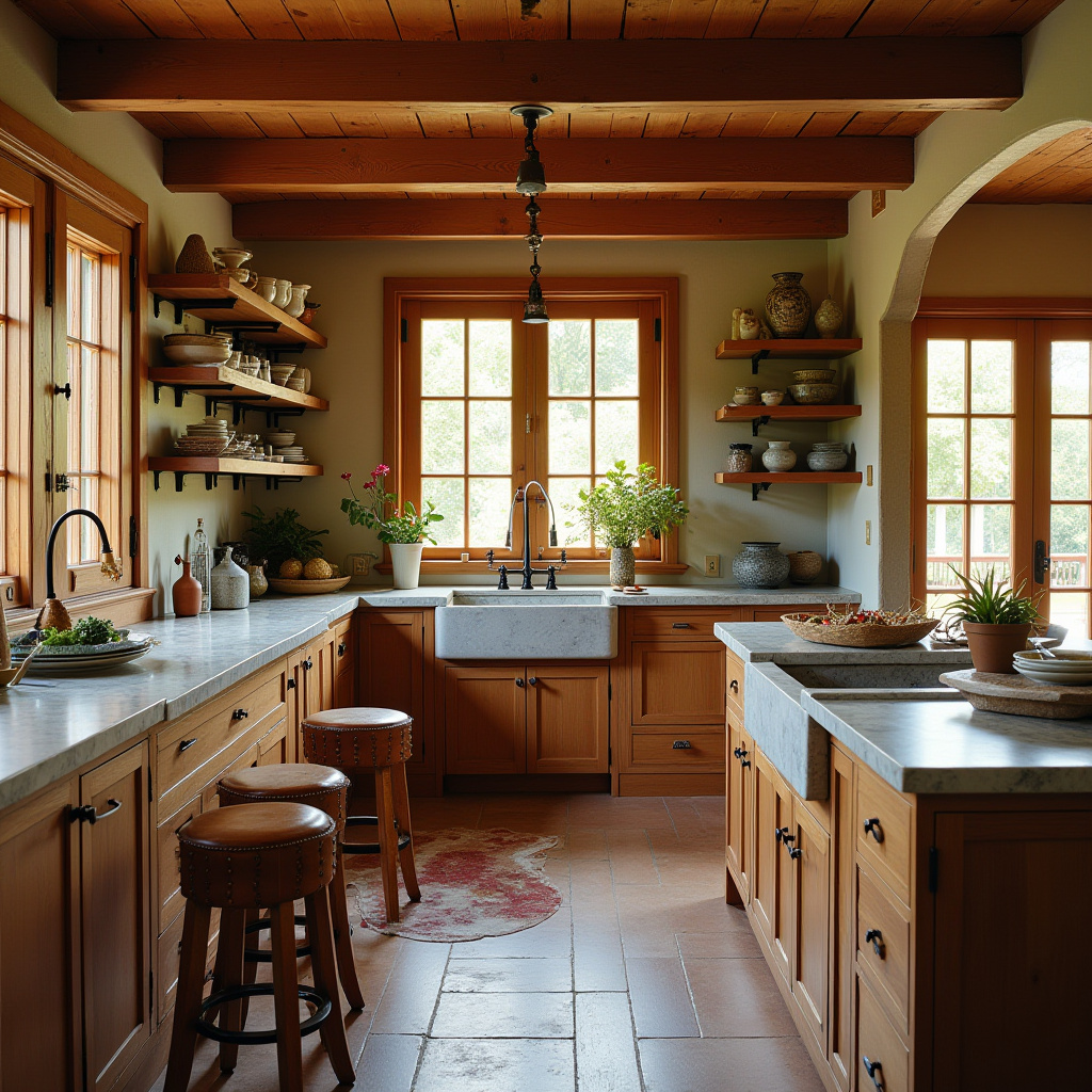 earthy boho kitchen 12