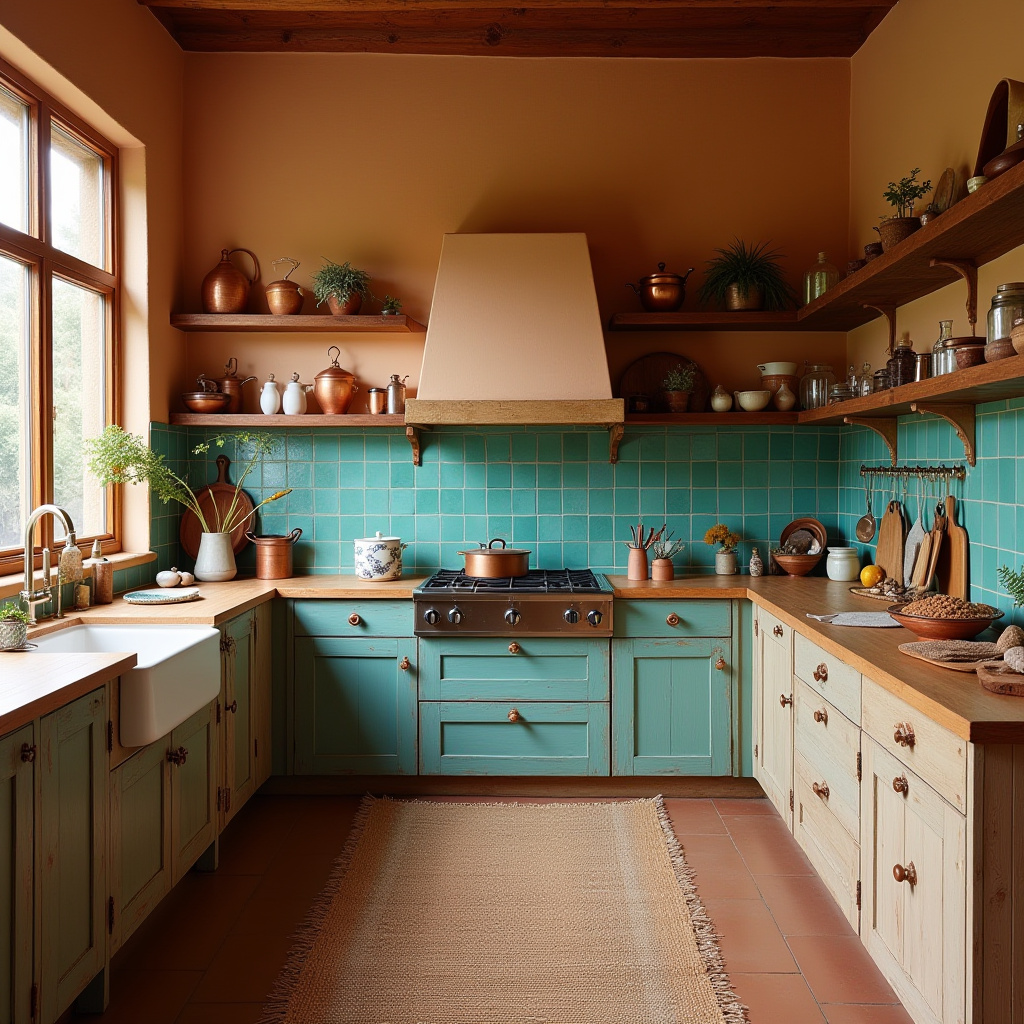earthy boho kitchen 14