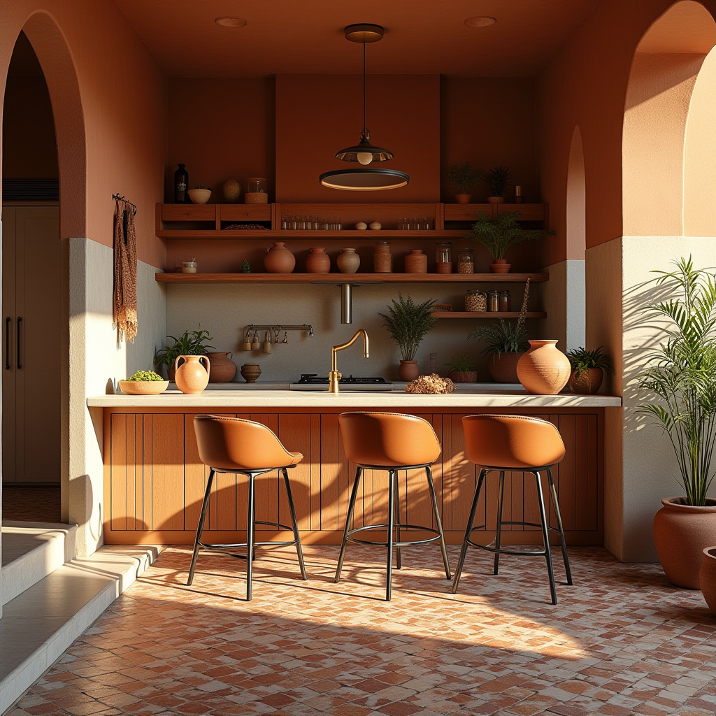 earthy boho kitchen 18