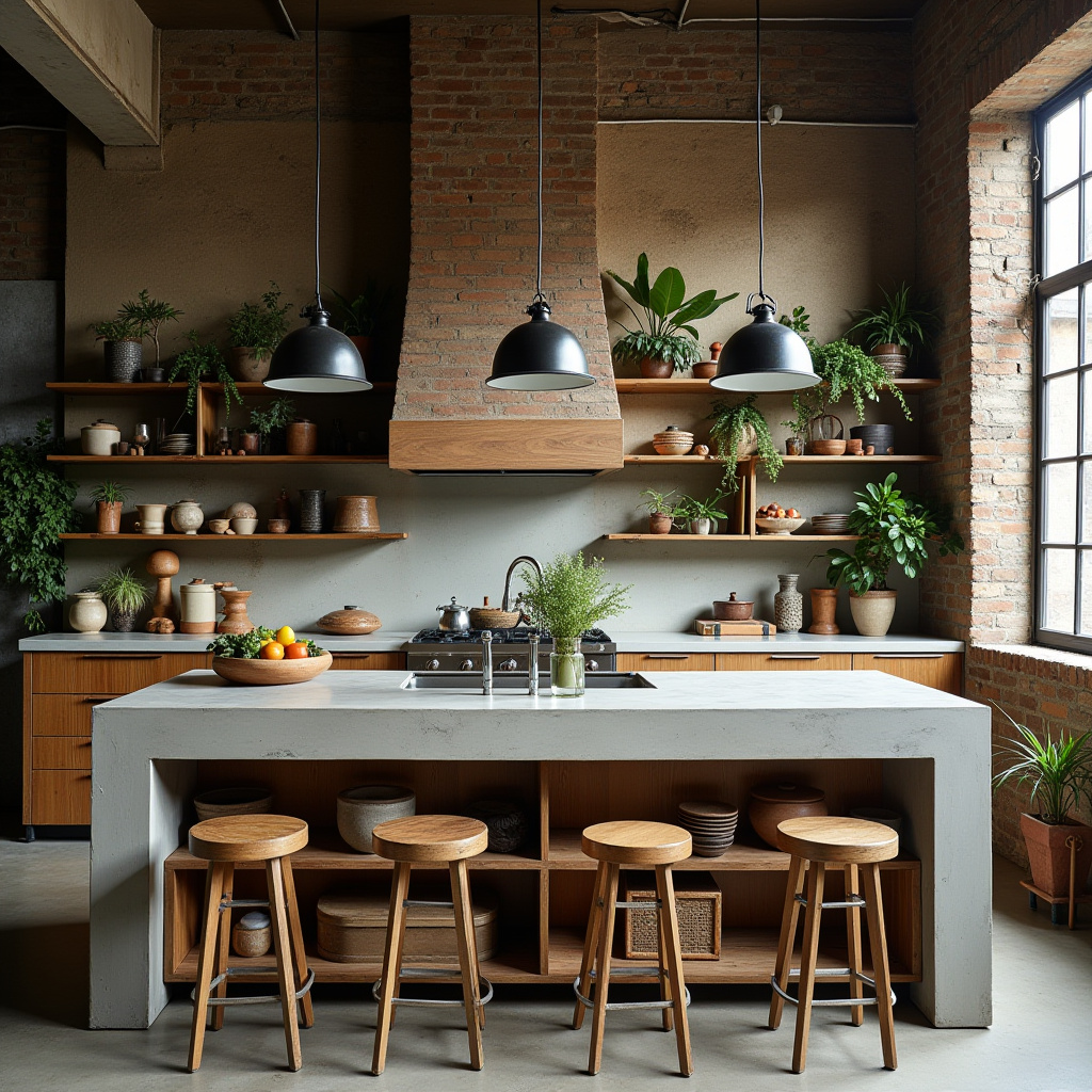 earthy boho kitchen 19