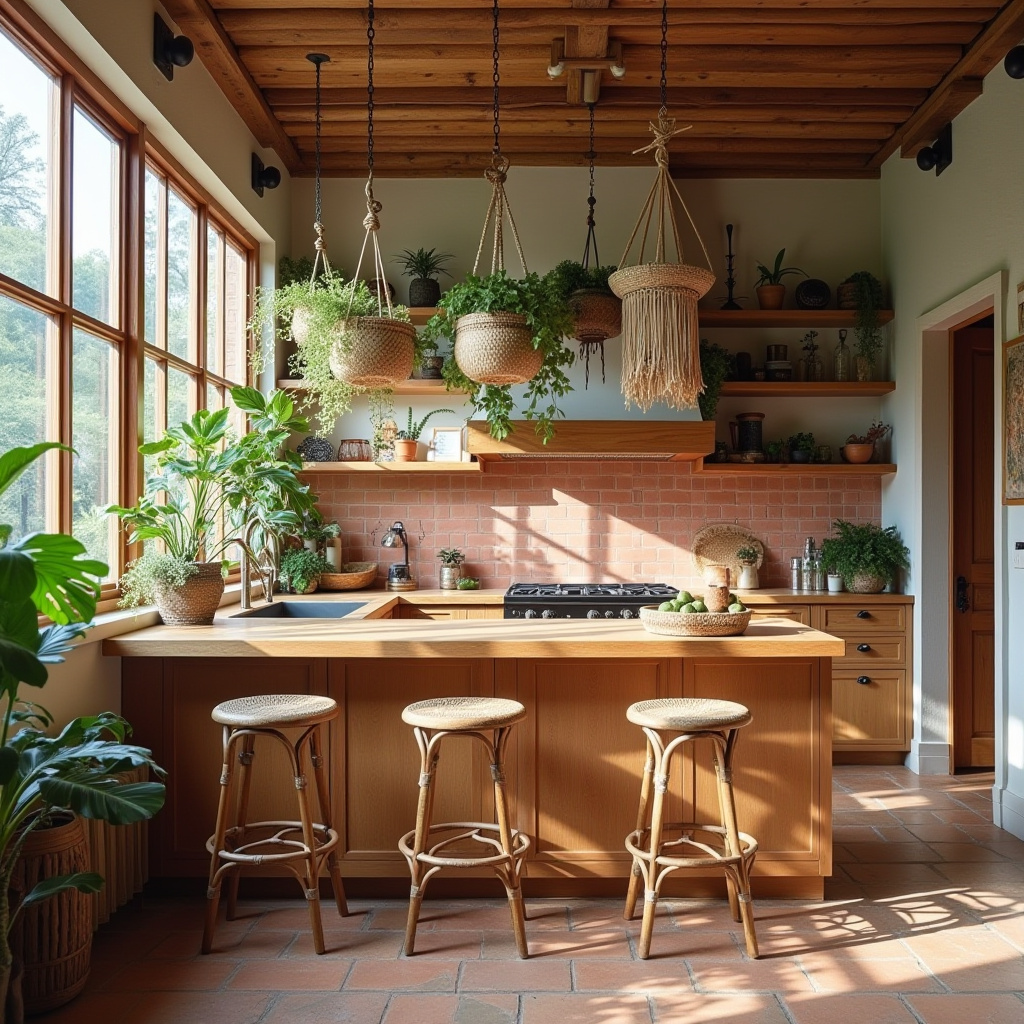 earthy boho kitchen 2