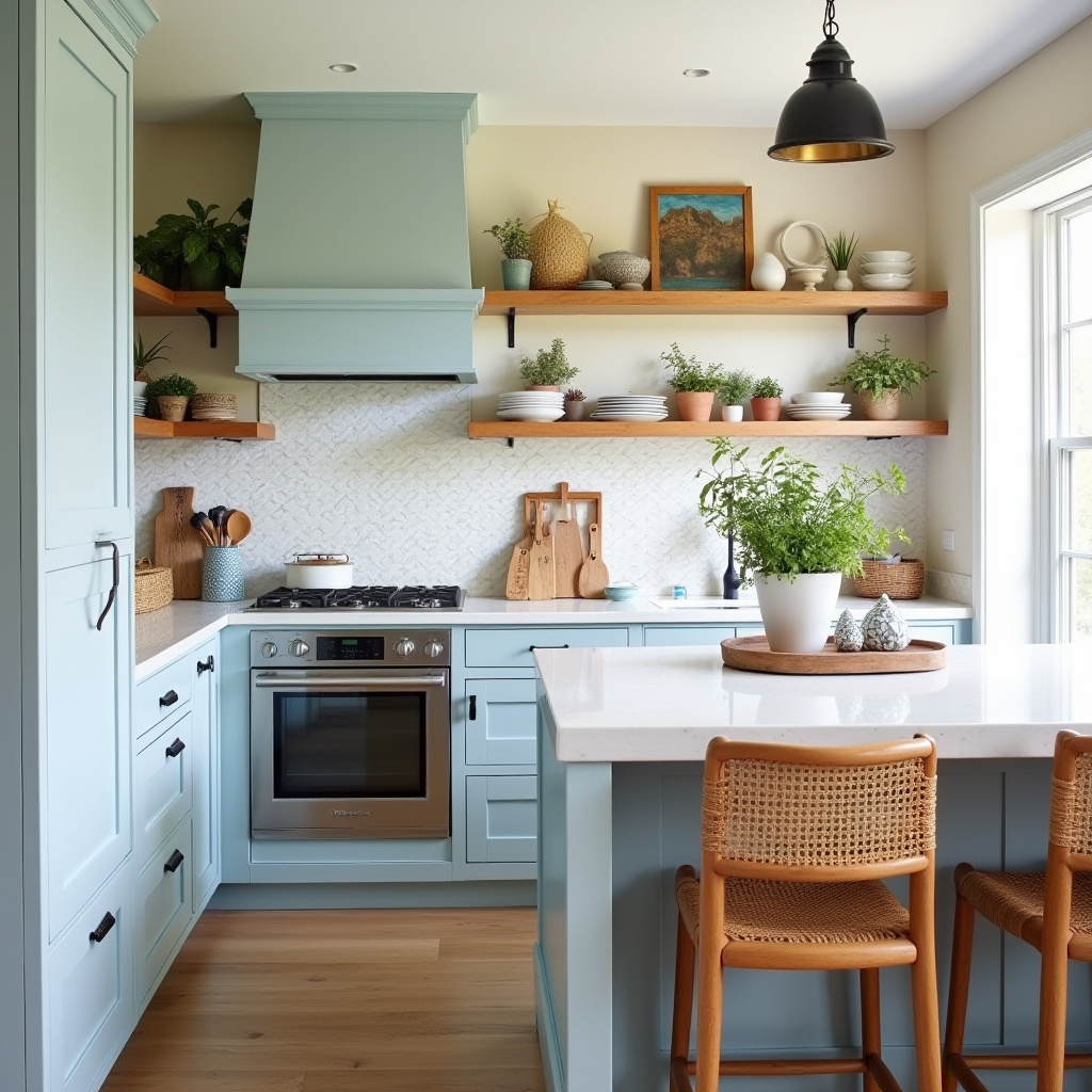 earthy boho kitchen 21