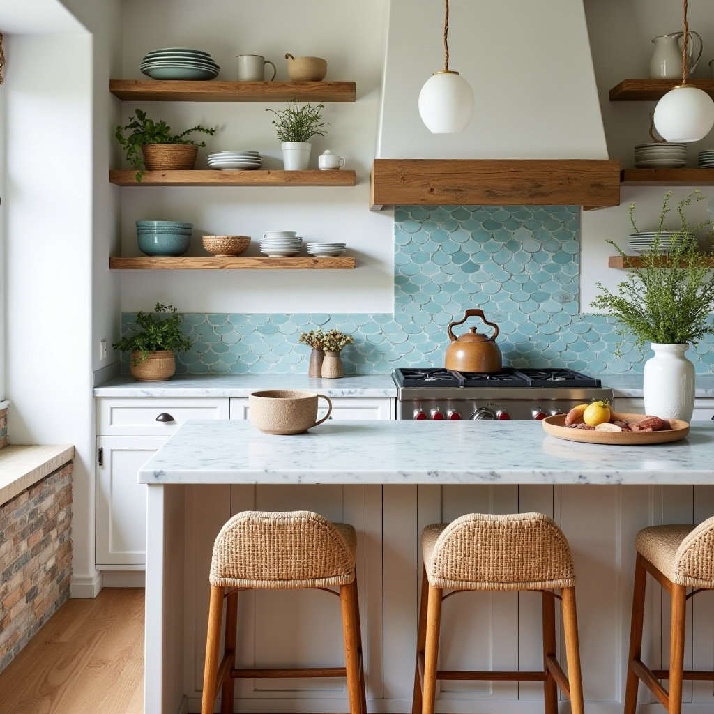 earthy boho kitchen 22