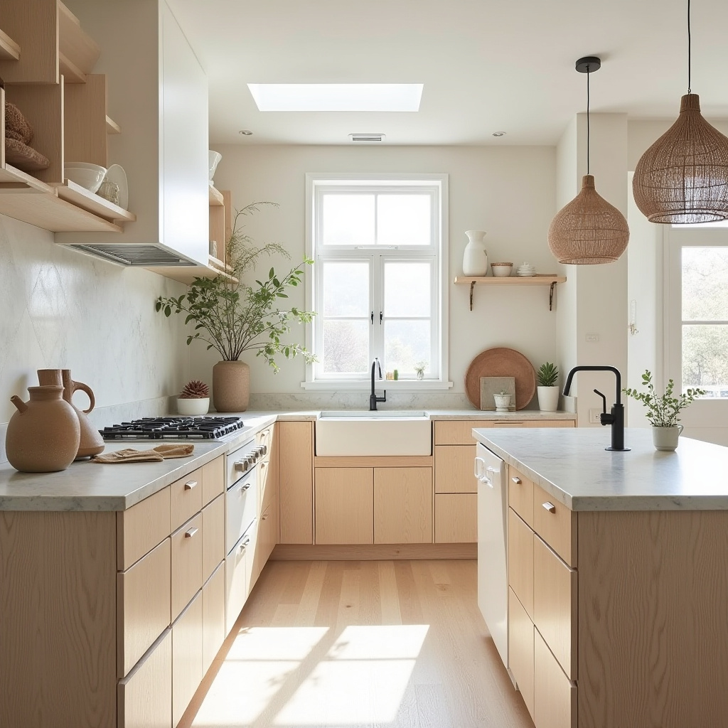 earthy boho kitchen 24