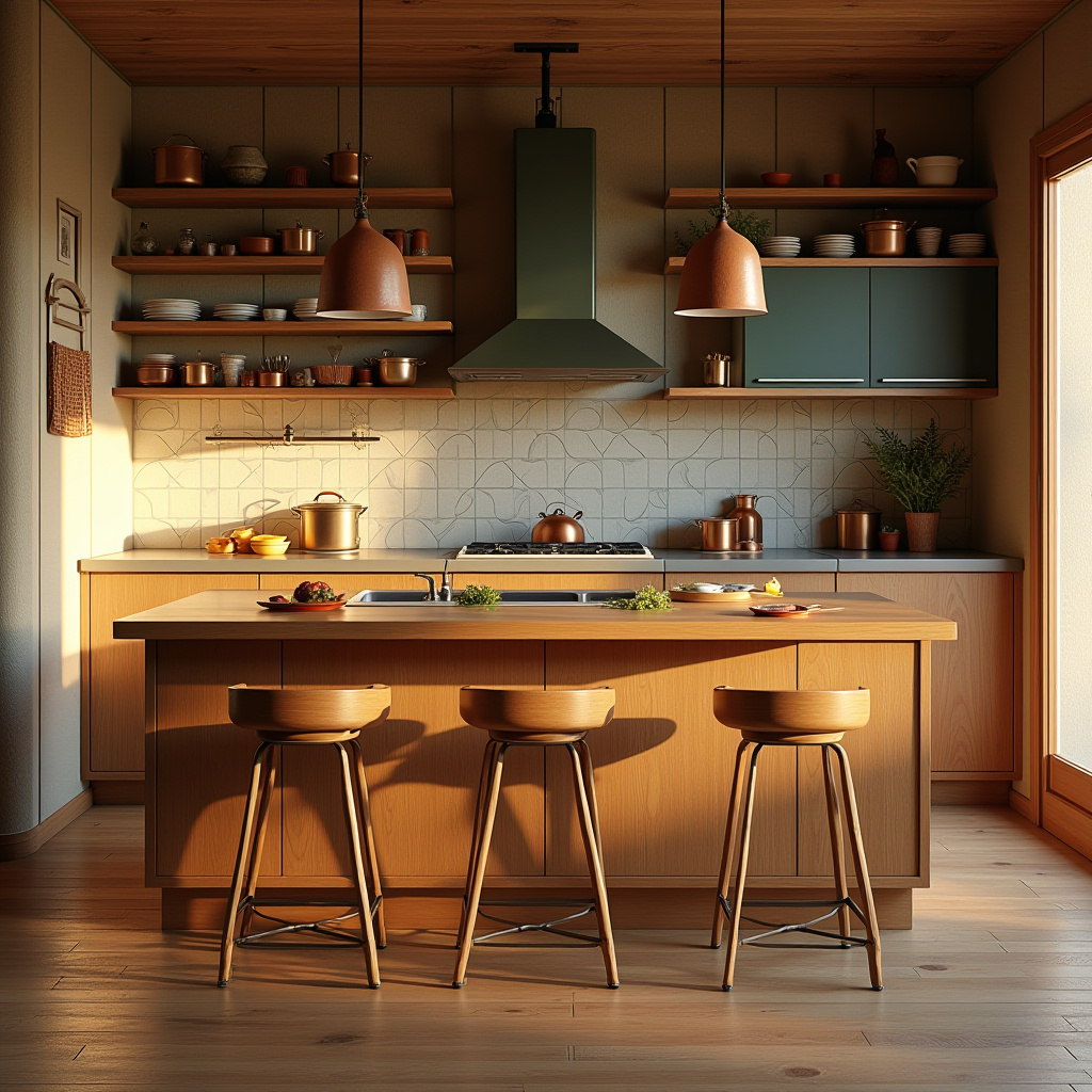 earthy boho kitchen 26