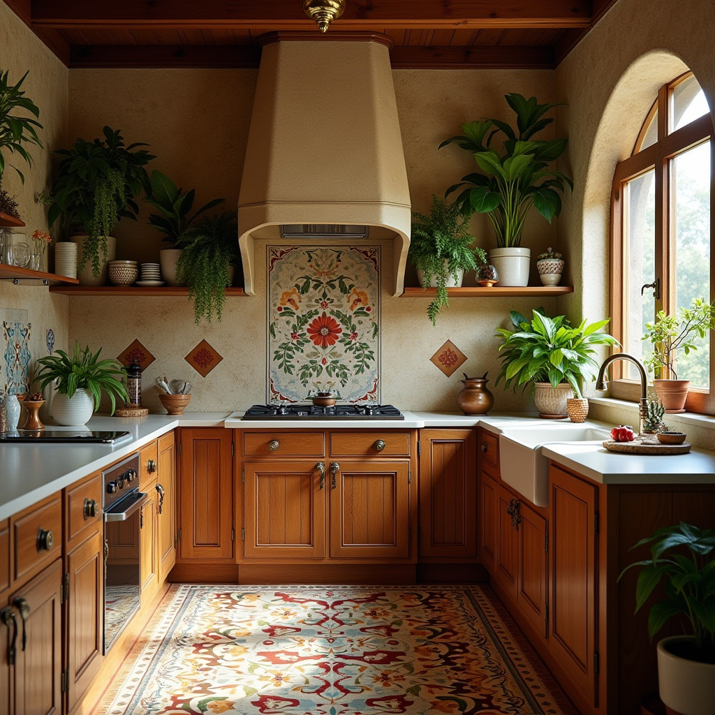 earthy boho kitchen 29
