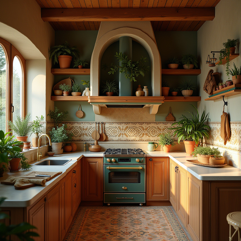 earthy boho kitchen 30