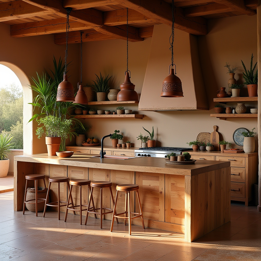 earthy boho kitchen 4