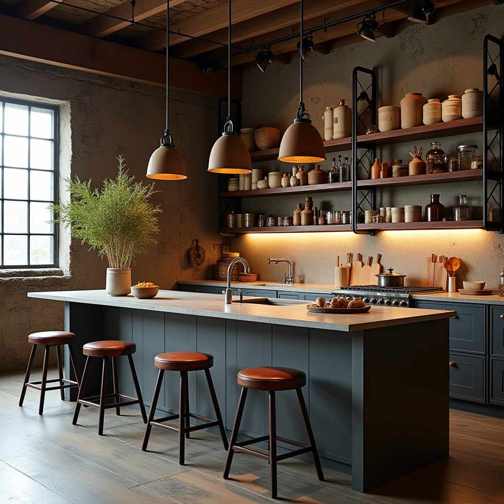 earthy boho kitchen 40