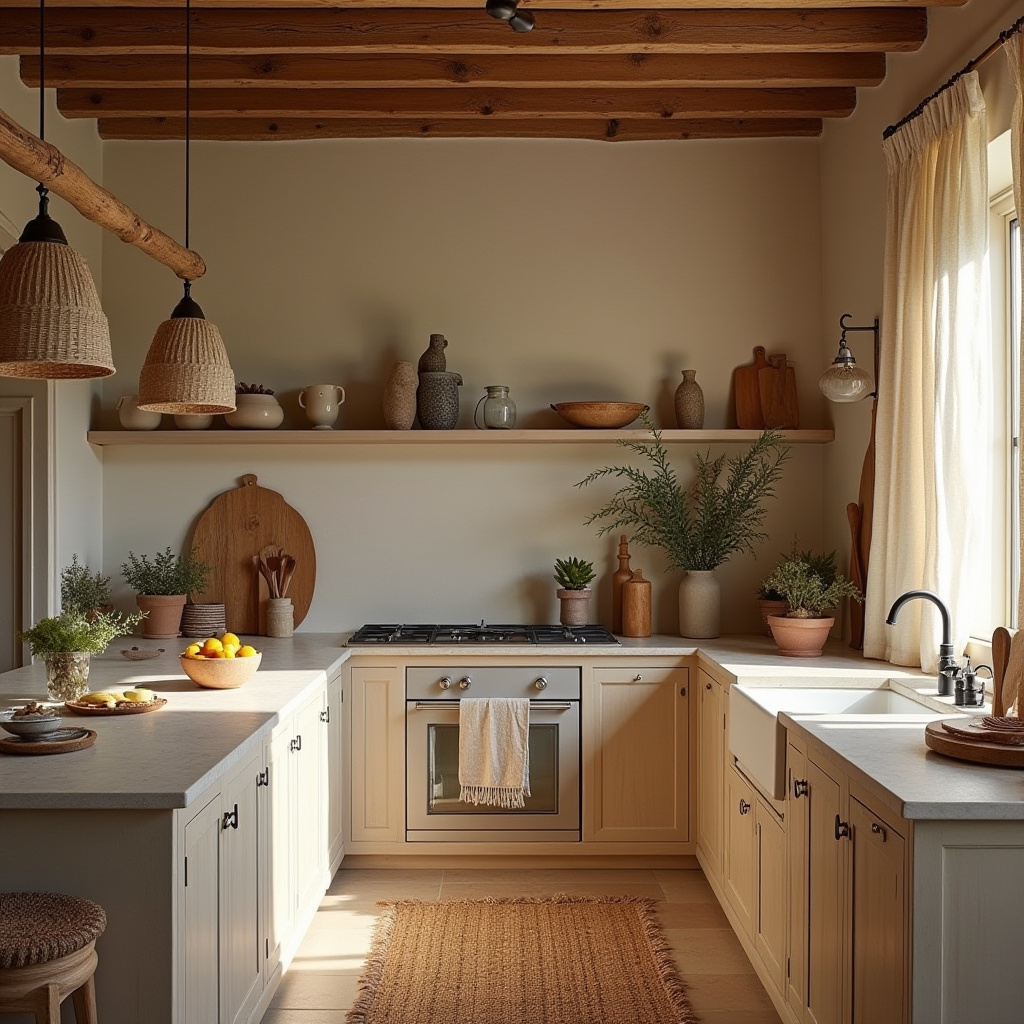 earthy boho kitchen 5