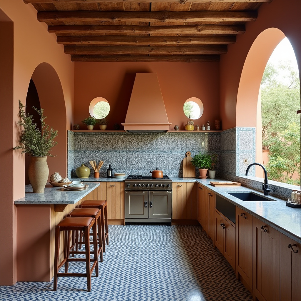 earthy boho kitchen 7