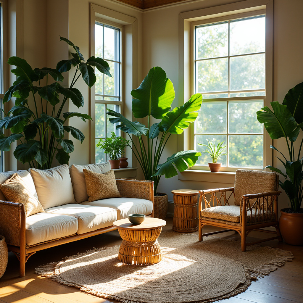 earthy boho living room 9