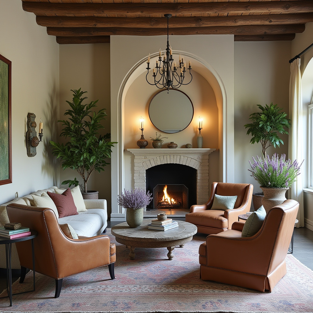 farmhouse boho living room 10
