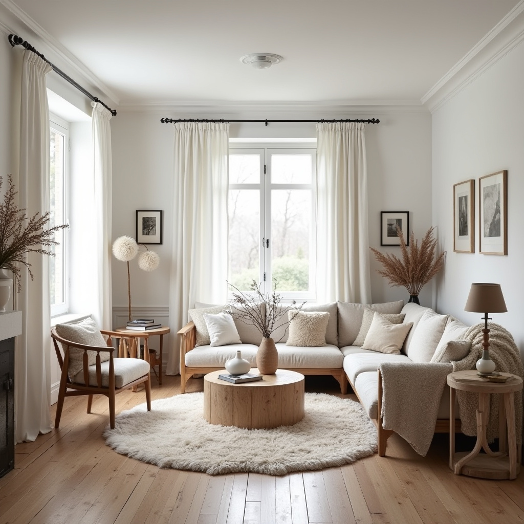 farmhouse boho living room 12