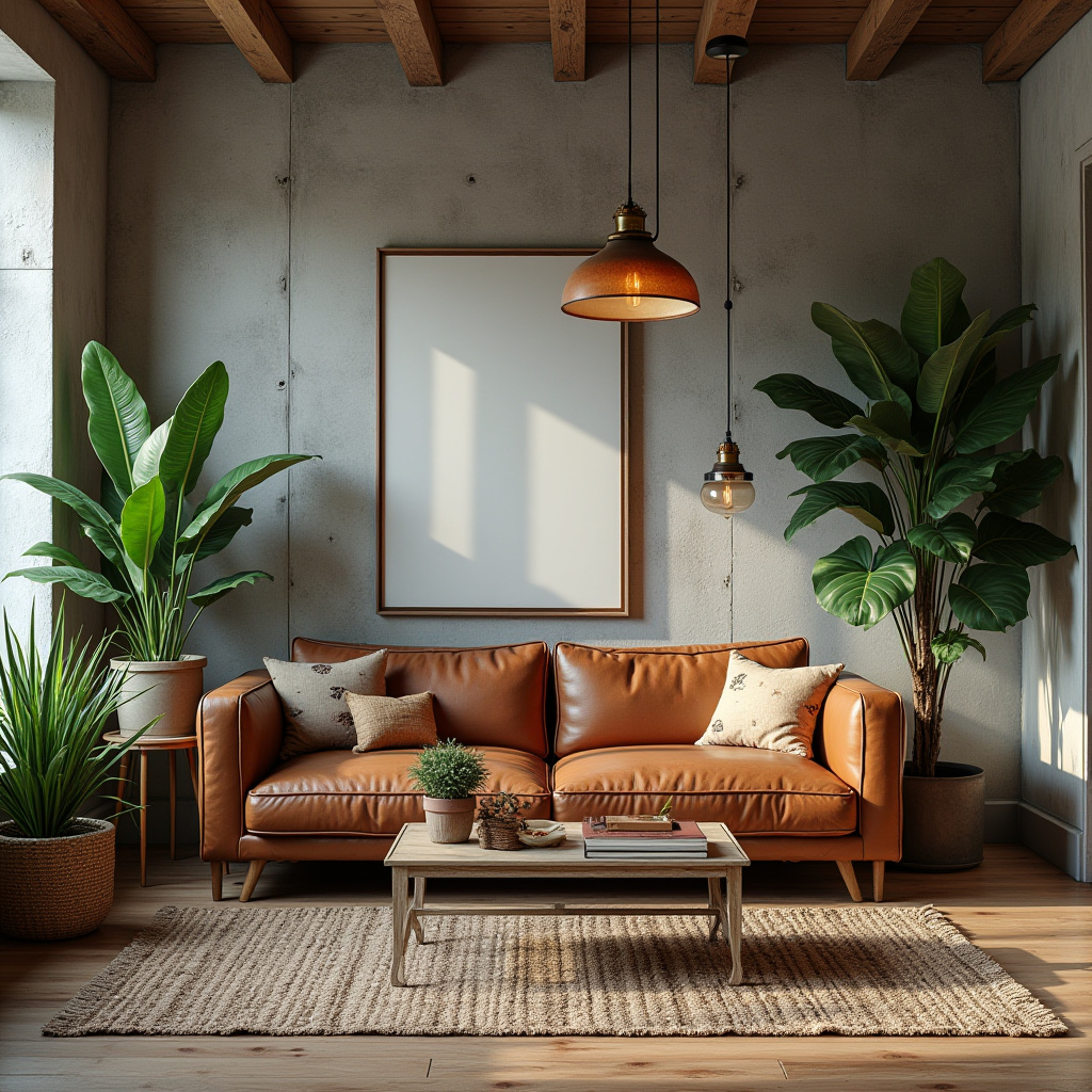farmhouse boho living room 13
