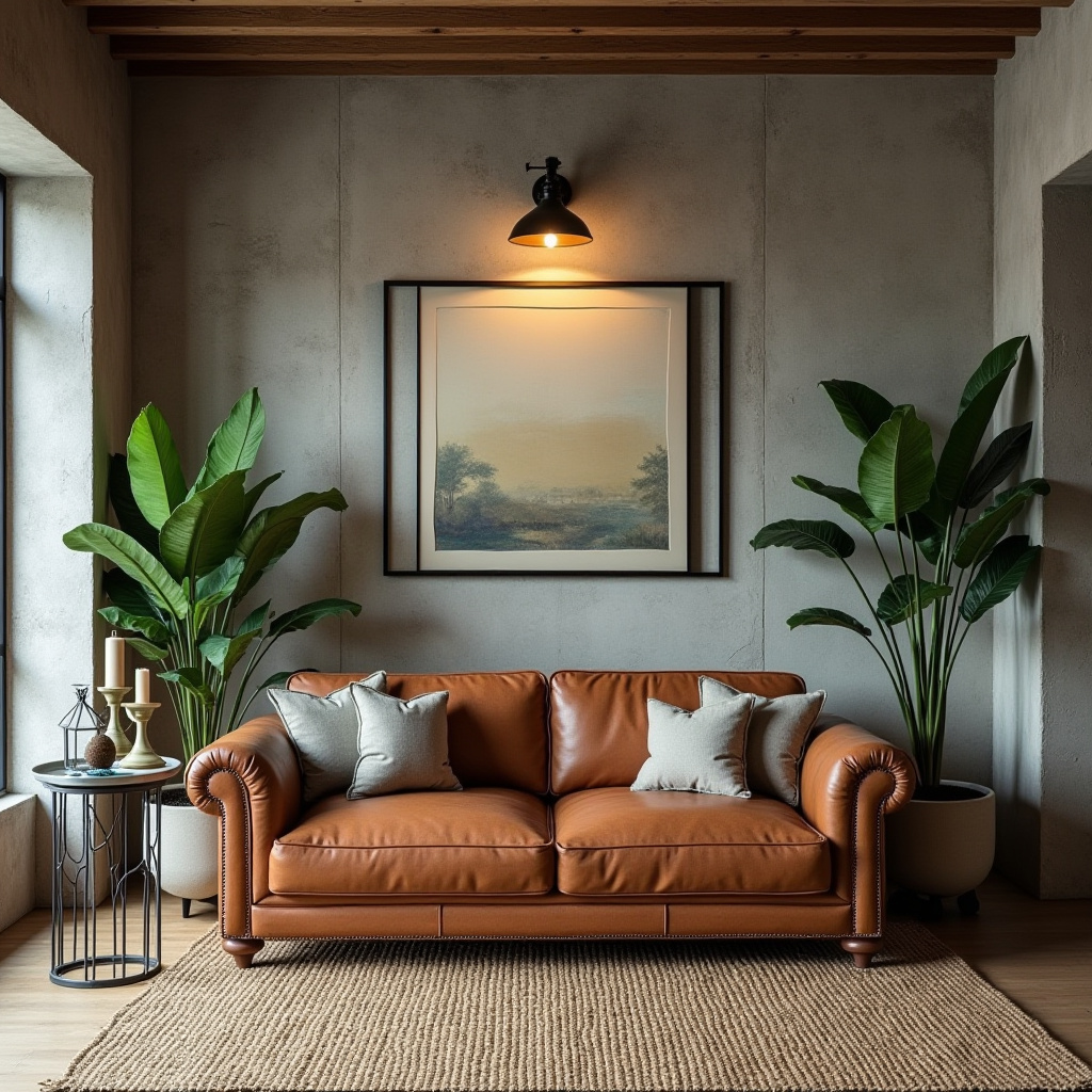 farmhouse boho living room 14
