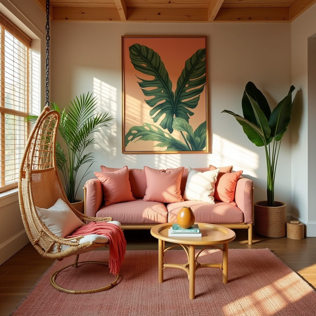farmhouse boho living room 15
