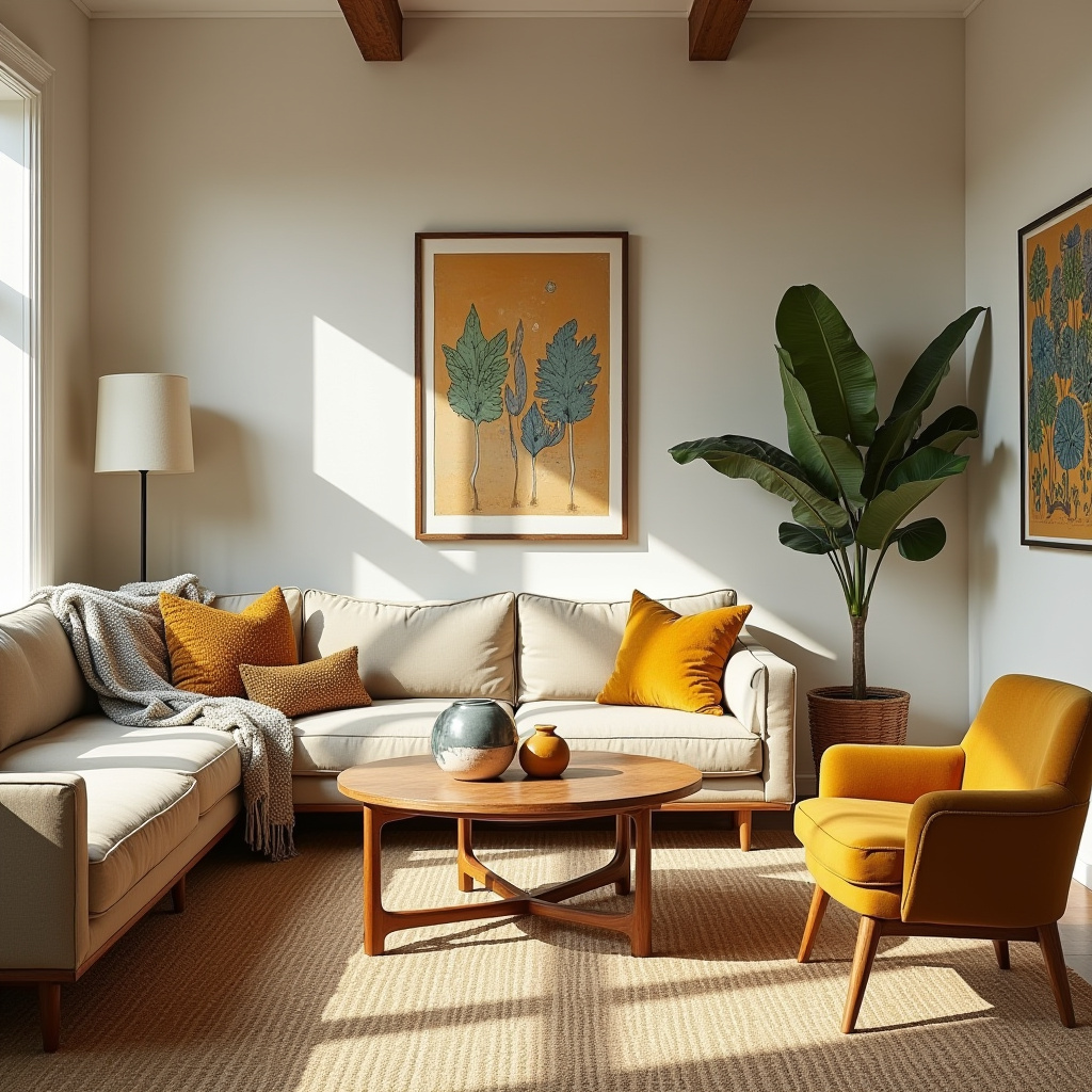farmhouse boho living room 23