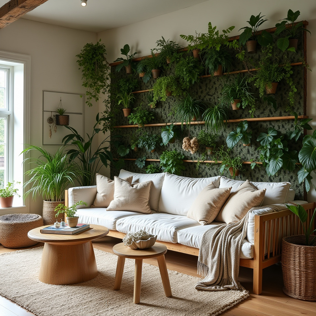 farmhouse boho living room 25