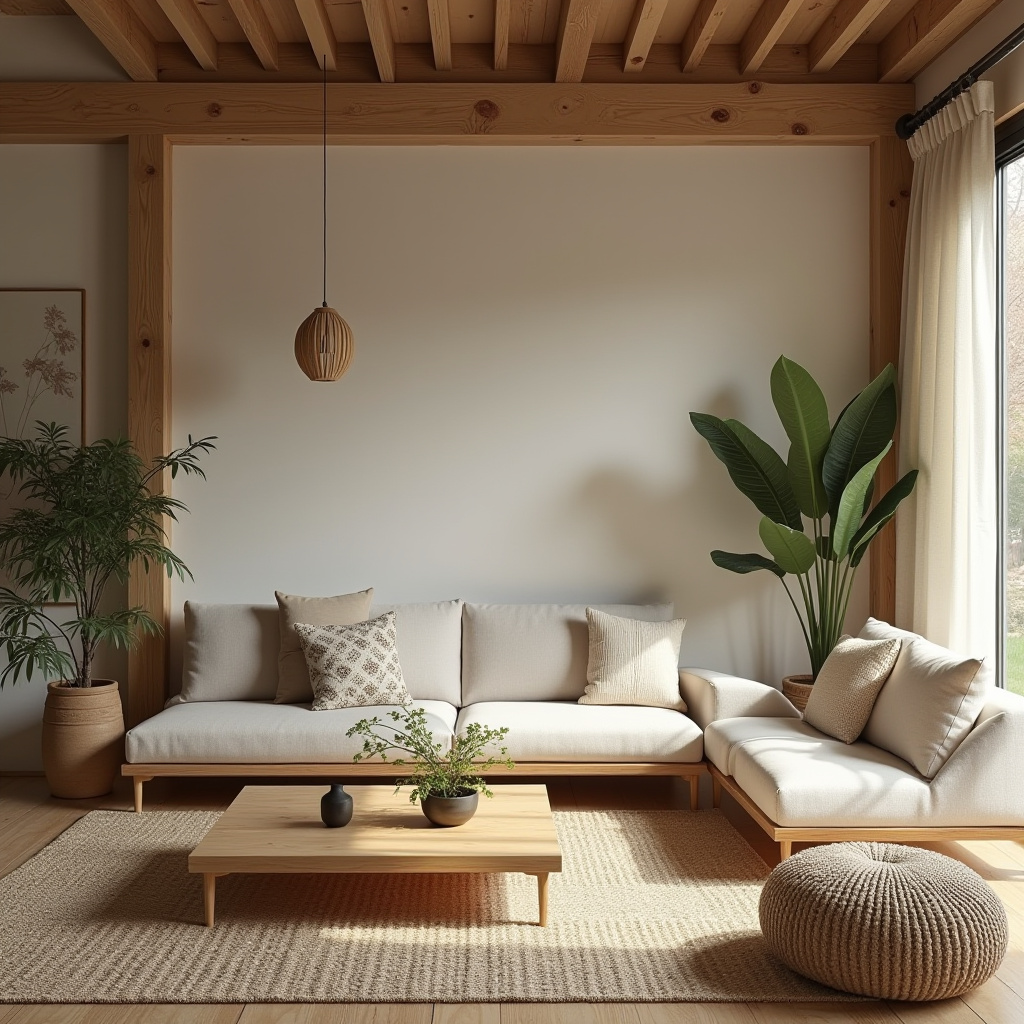 farmhouse boho living room 32