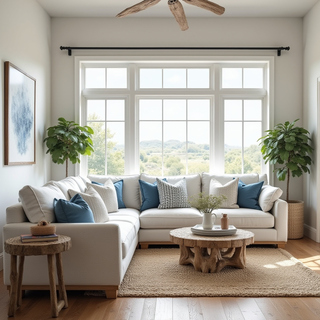 farmhouse boho living room 33