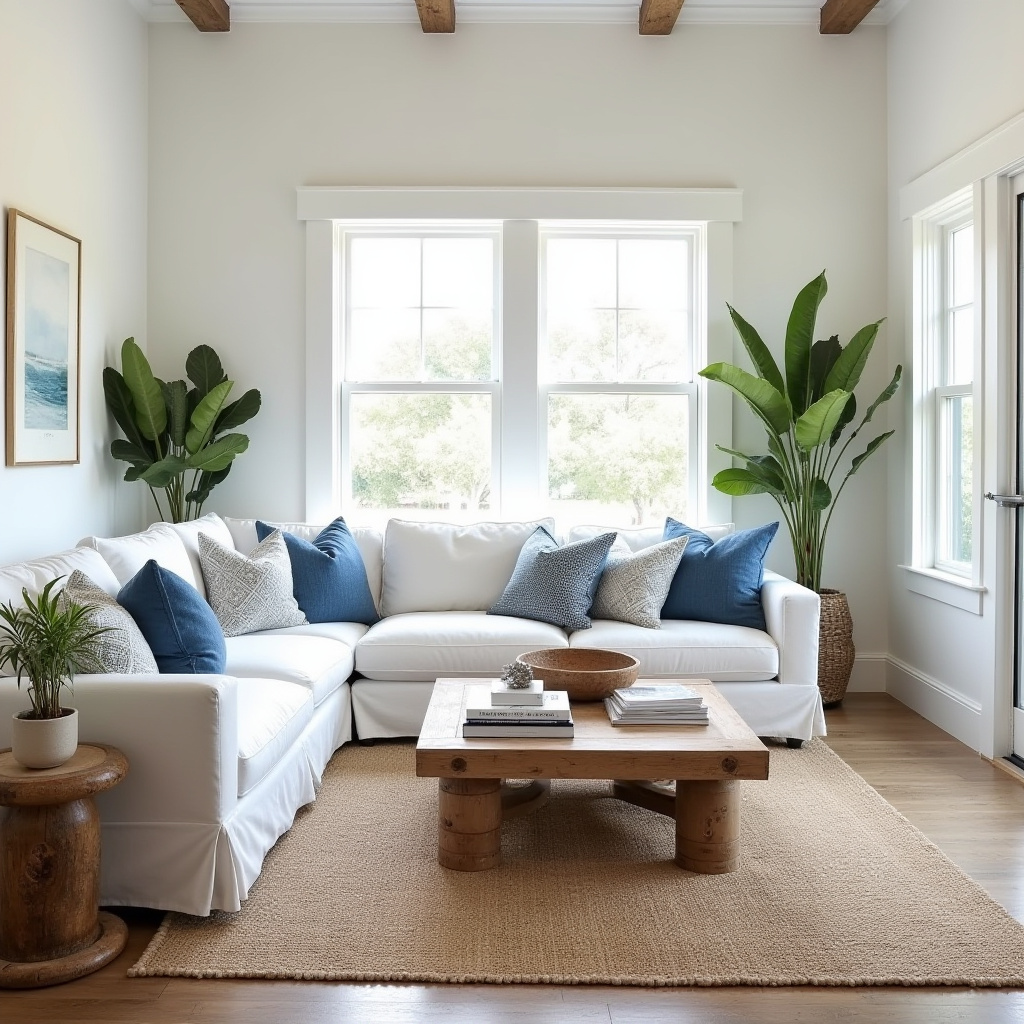farmhouse boho living room 34