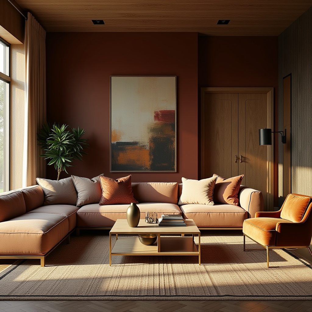 farmhouse boho living room 37