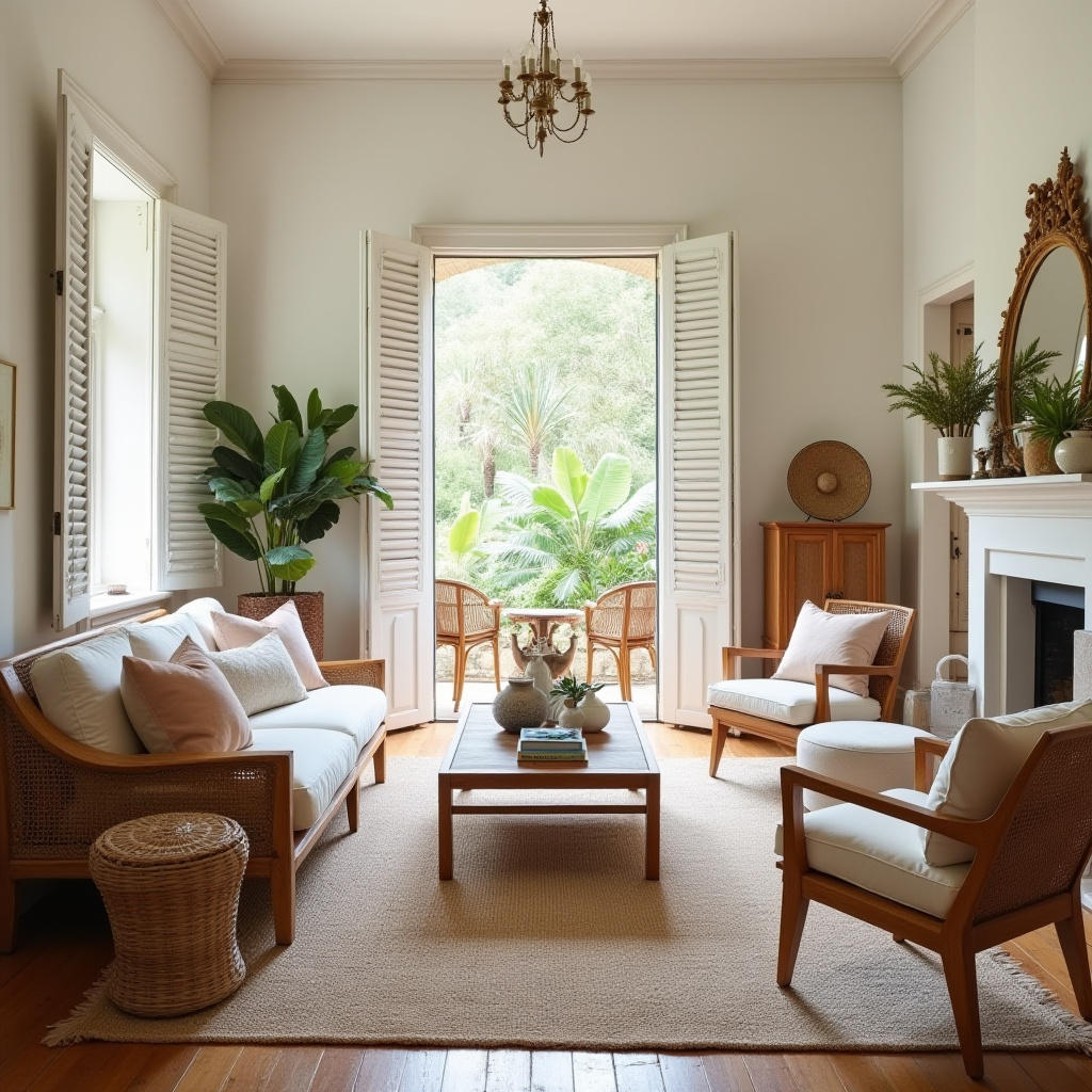 farmhouse boho living room 40