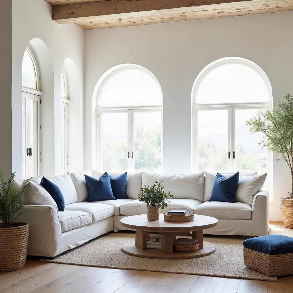 farmhouse boho living room 8