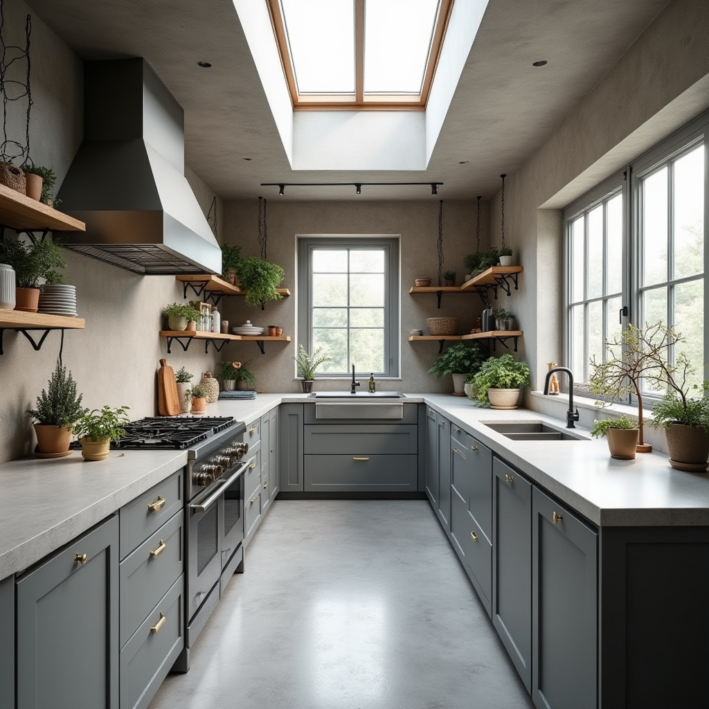 grey boho kitchen 10