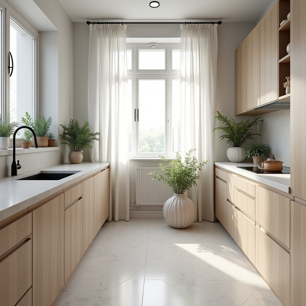 grey boho kitchen 13