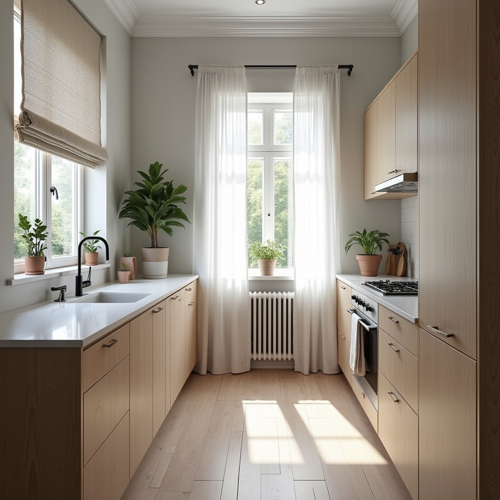grey boho kitchen 14