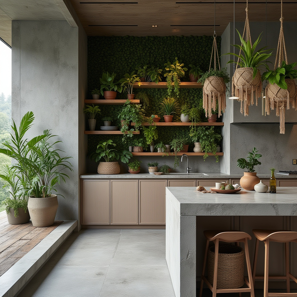 grey boho kitchen 20