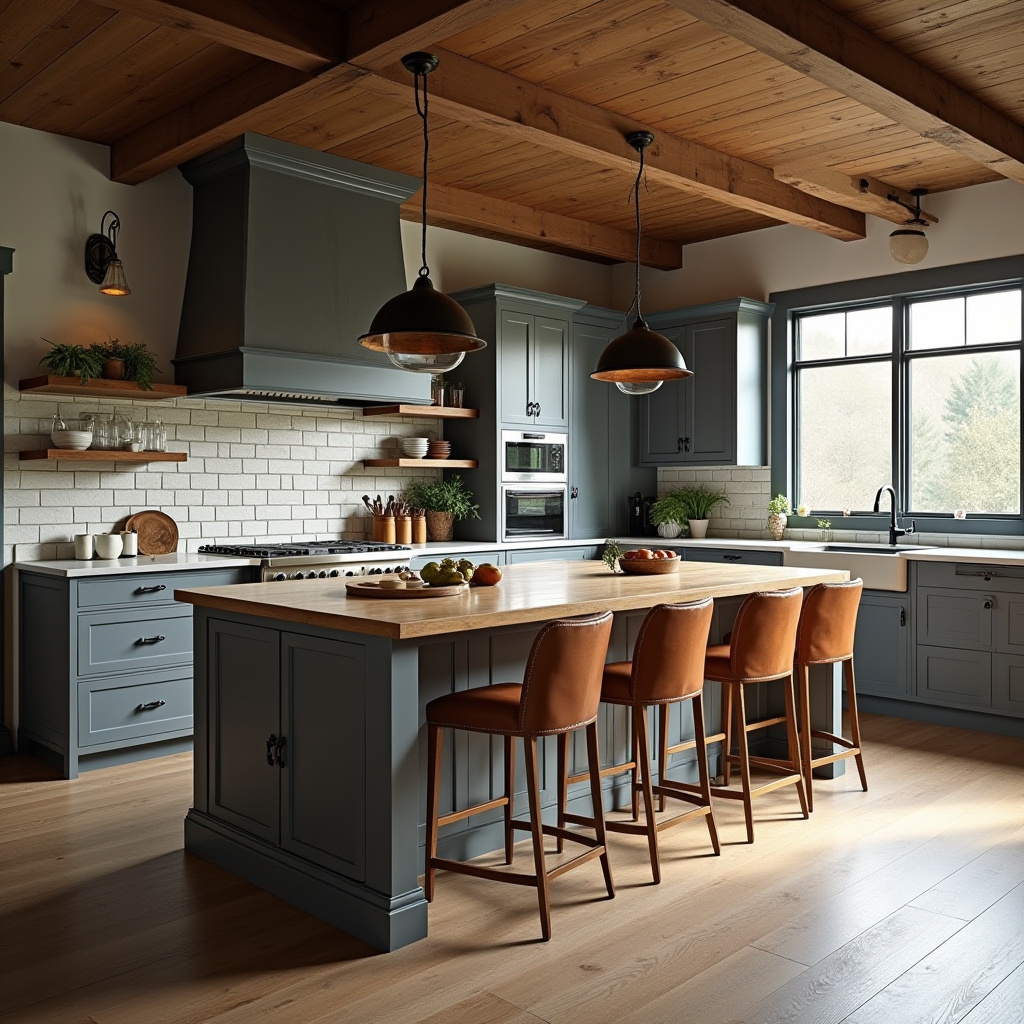 grey boho kitchen 22