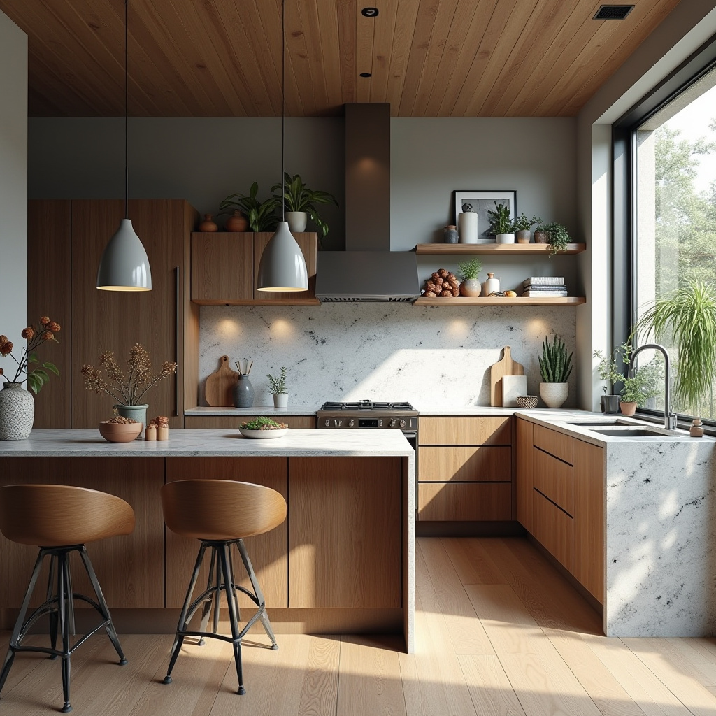 grey boho kitchen 24